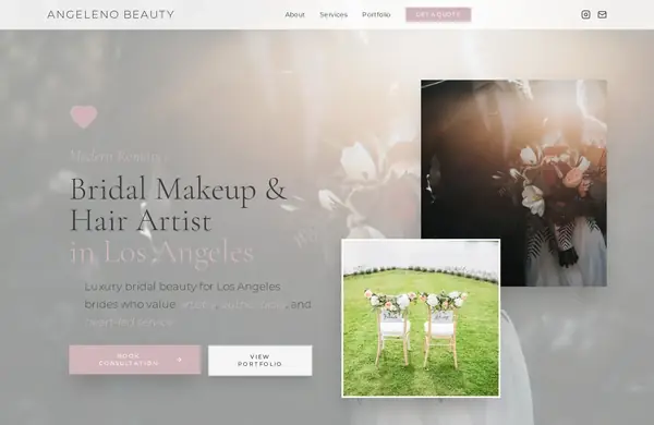 Angeleno Beauty — a website we built