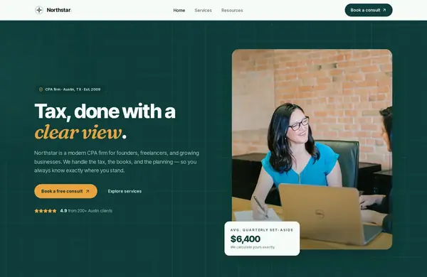 Northstar — a website we built