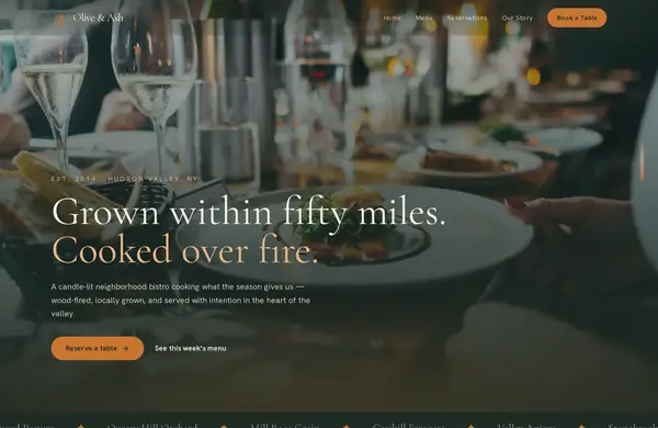 Olive & Ash — a website we built